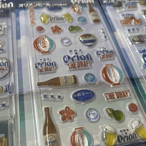 沖縄限定のオリオンビールのぷっくりシール