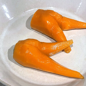 にんじん尻尻をつくる